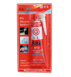ISO Disetujui Hutiian 588 RTV Silicone Gasket Maker / rtv silikon sealant merah